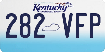 KY license plate 282VFP