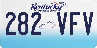 KY license plate 282VFV