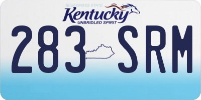 KY license plate 283SRM