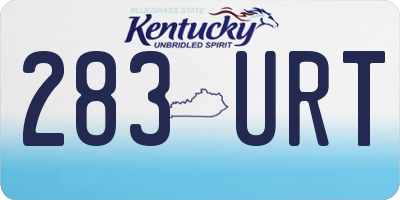 KY license plate 283URT