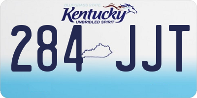 KY license plate 284JJT