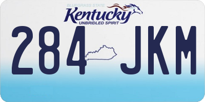 KY license plate 284JKM