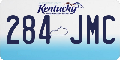 KY license plate 284JMC
