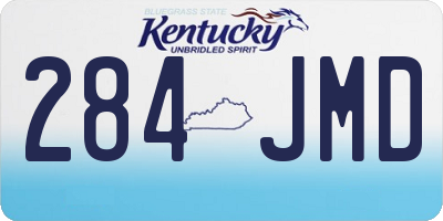 KY license plate 284JMD