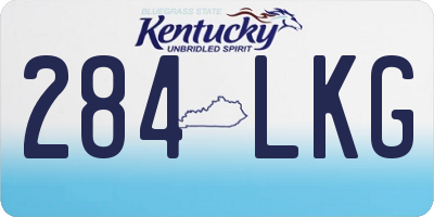 KY license plate 284LKG