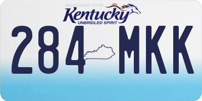 KY license plate 284MKK