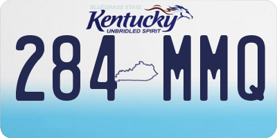 KY license plate 284MMQ