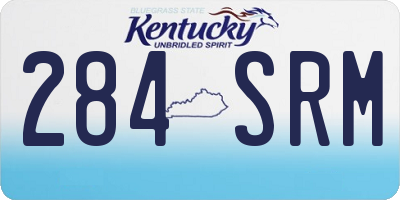 KY license plate 284SRM