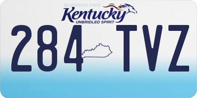 KY license plate 284TVZ