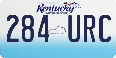 KY license plate 284URC