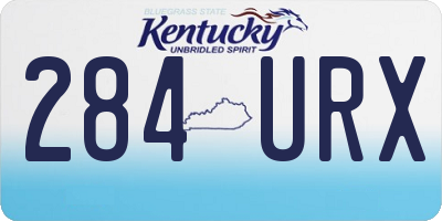 KY license plate 284URX