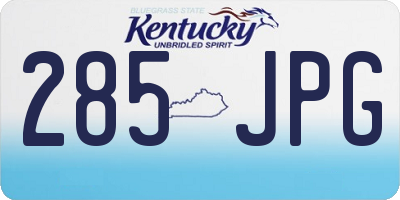 KY license plate 285JPG