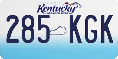 KY license plate 285KGK