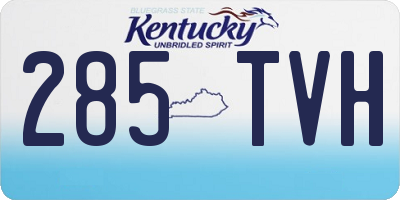 KY license plate 285TVH
