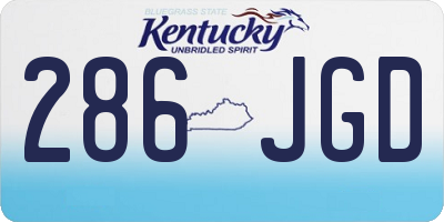KY license plate 286JGD