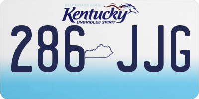 KY license plate 286JJG
