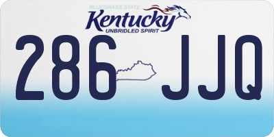 KY license plate 286JJQ