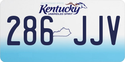 KY license plate 286JJV