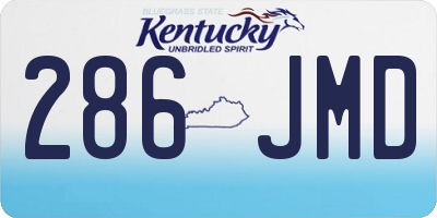 KY license plate 286JMD