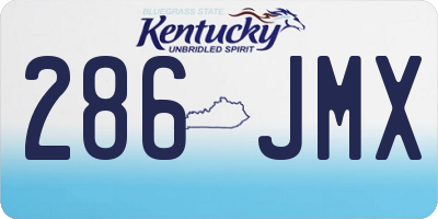 KY license plate 286JMX