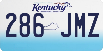 KY license plate 286JMZ