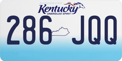 KY license plate 286JQQ