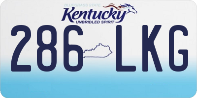KY license plate 286LKG