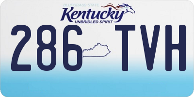 KY license plate 286TVH