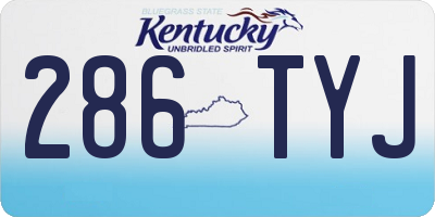 KY license plate 286TYJ