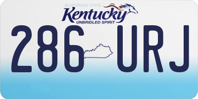 KY license plate 286URJ