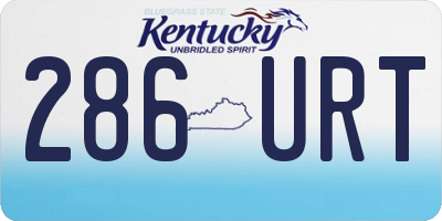 KY license plate 286URT