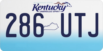 KY license plate 286UTJ