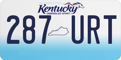 KY license plate 287URT