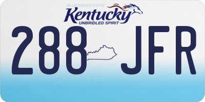 KY license plate 288JFR