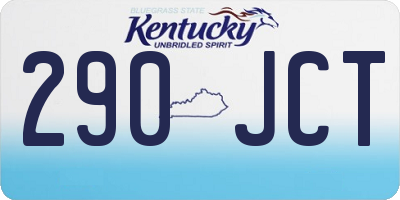 KY license plate 290JCT