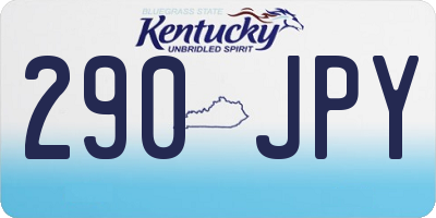 KY license plate 290JPY