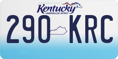 KY license plate 290KRC