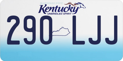KY license plate 290LJJ