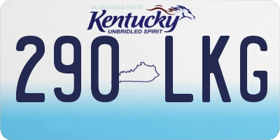 KY license plate 290LKG
