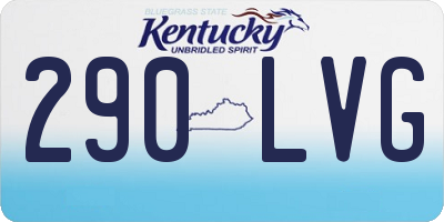 KY license plate 290LVG
