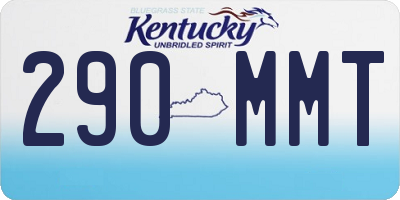 KY license plate 290MMT