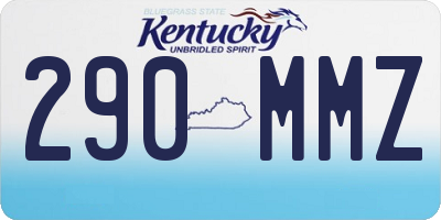 KY license plate 290MMZ