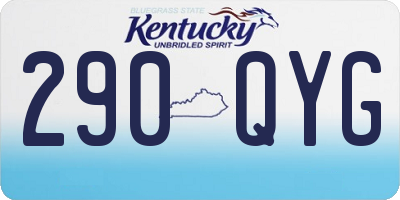 KY license plate 290QYG
