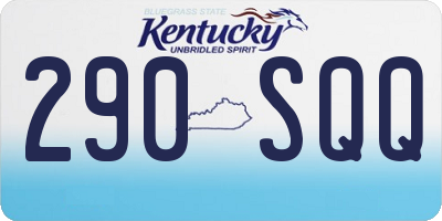 KY license plate 290SQQ