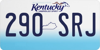 KY license plate 290SRJ