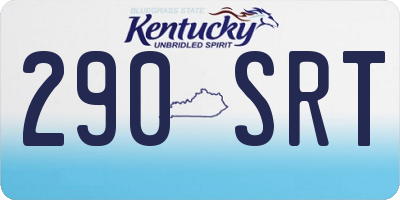 KY license plate 290SRT