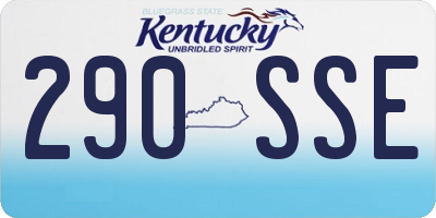 KY license plate 290SSE