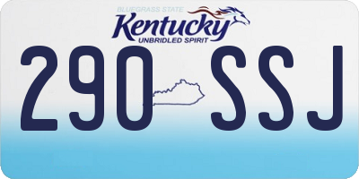 KY license plate 290SSJ