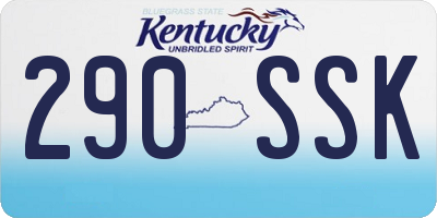 KY license plate 290SSK