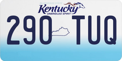 KY license plate 290TUQ